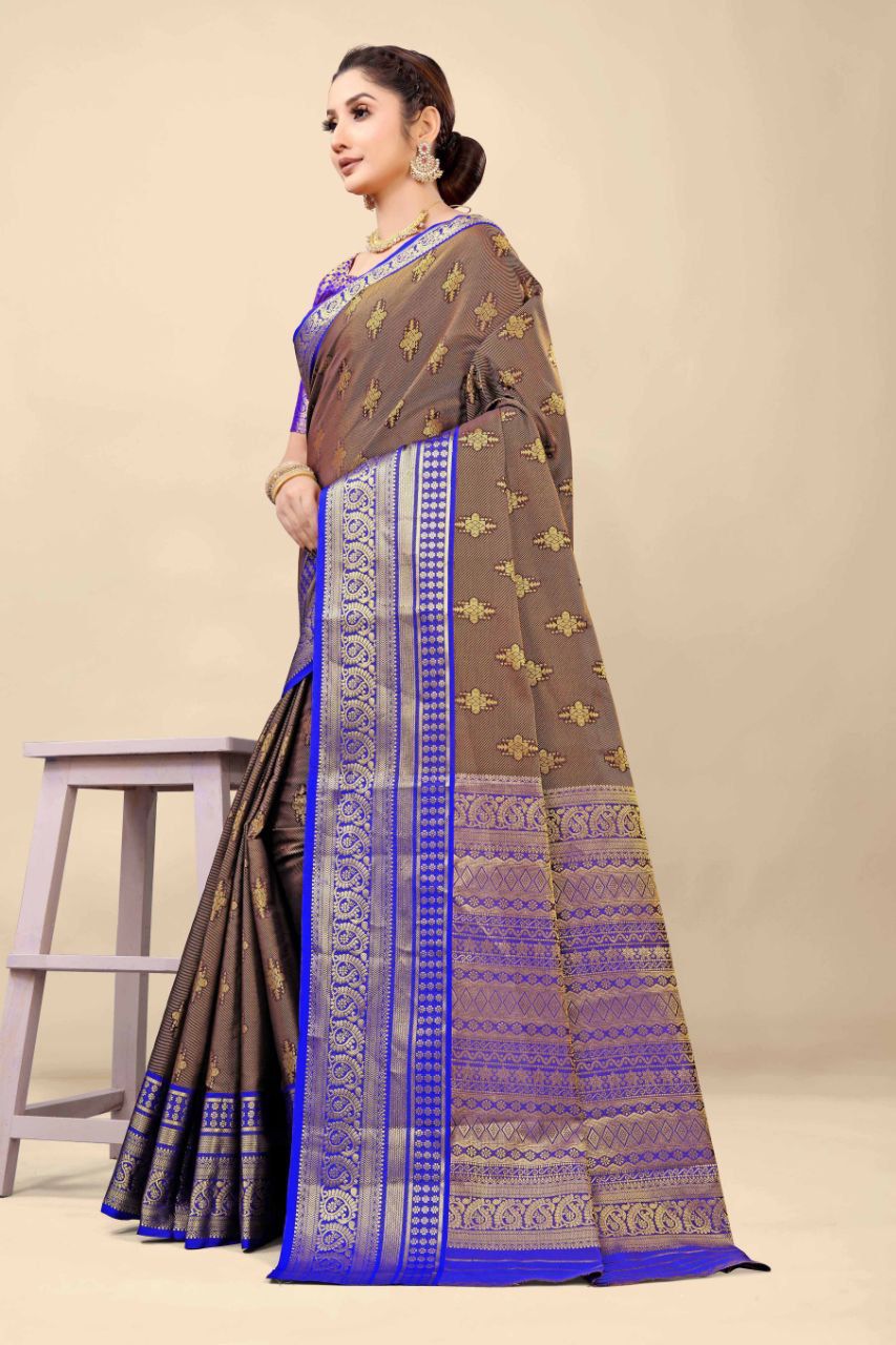 New Gola Tissue 2 Weaving Silk Sarees Catalog